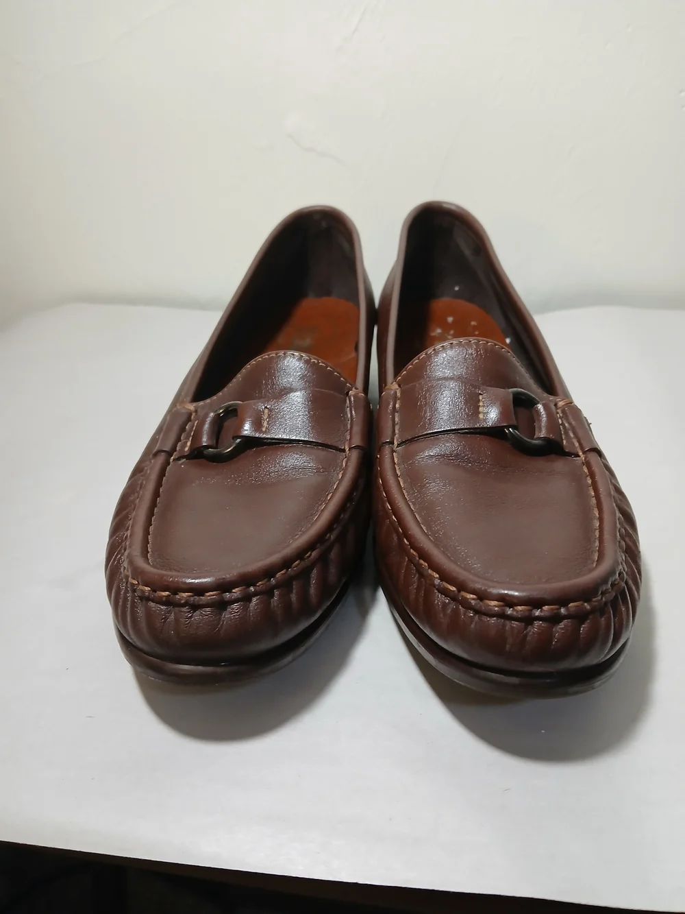 SAS Tripad Women's Brown Leather Loafers Sz. 10 Slim